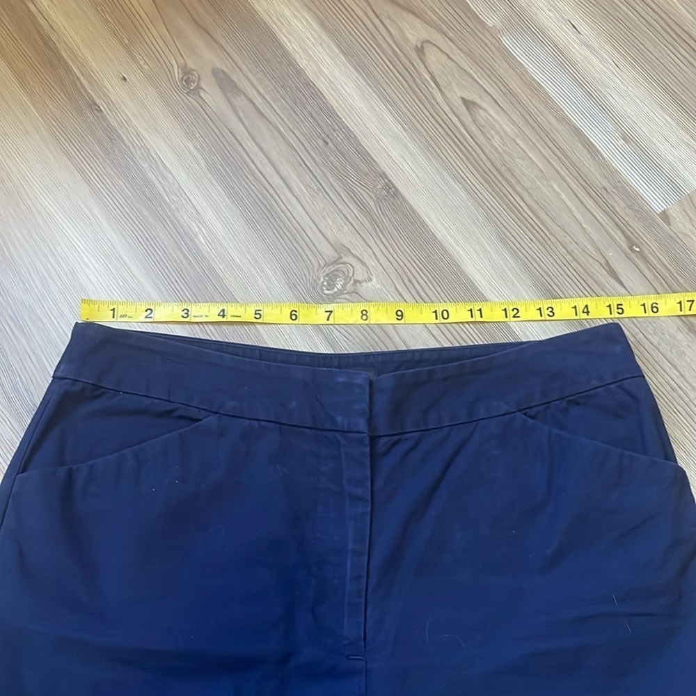 Talbots Heritage Straight Leg Chinos Pants Navy Size 6 Casual Travel Neutral - Picture 6 of 13